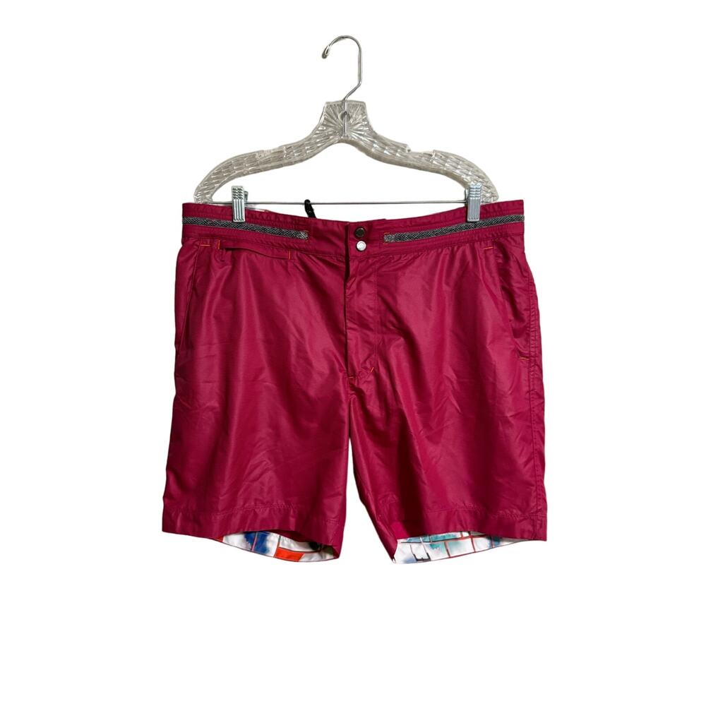 Robert Graham Pink Swim Trunks Size 38
